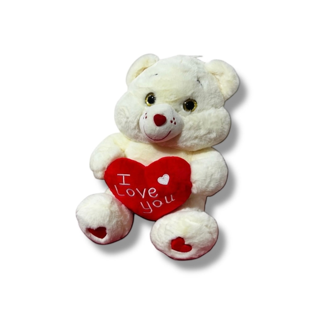 Orso peluche con cuore (2pz 25cm)