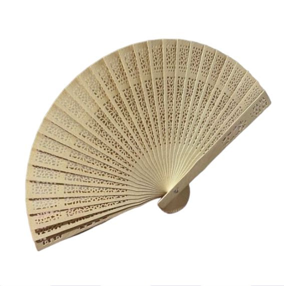 Ventaglio intarsiato in legno (10pz)