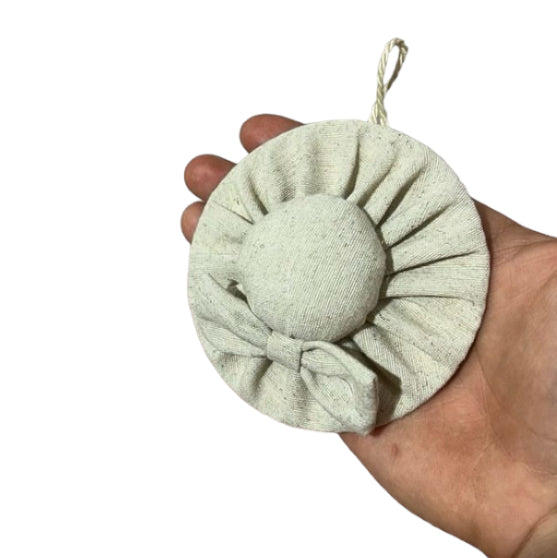 Cappello decoro in cotone D.10cm (6pz)