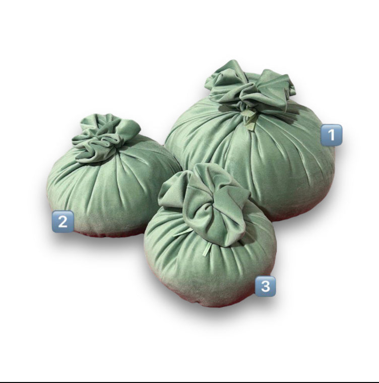Pouf in velluto