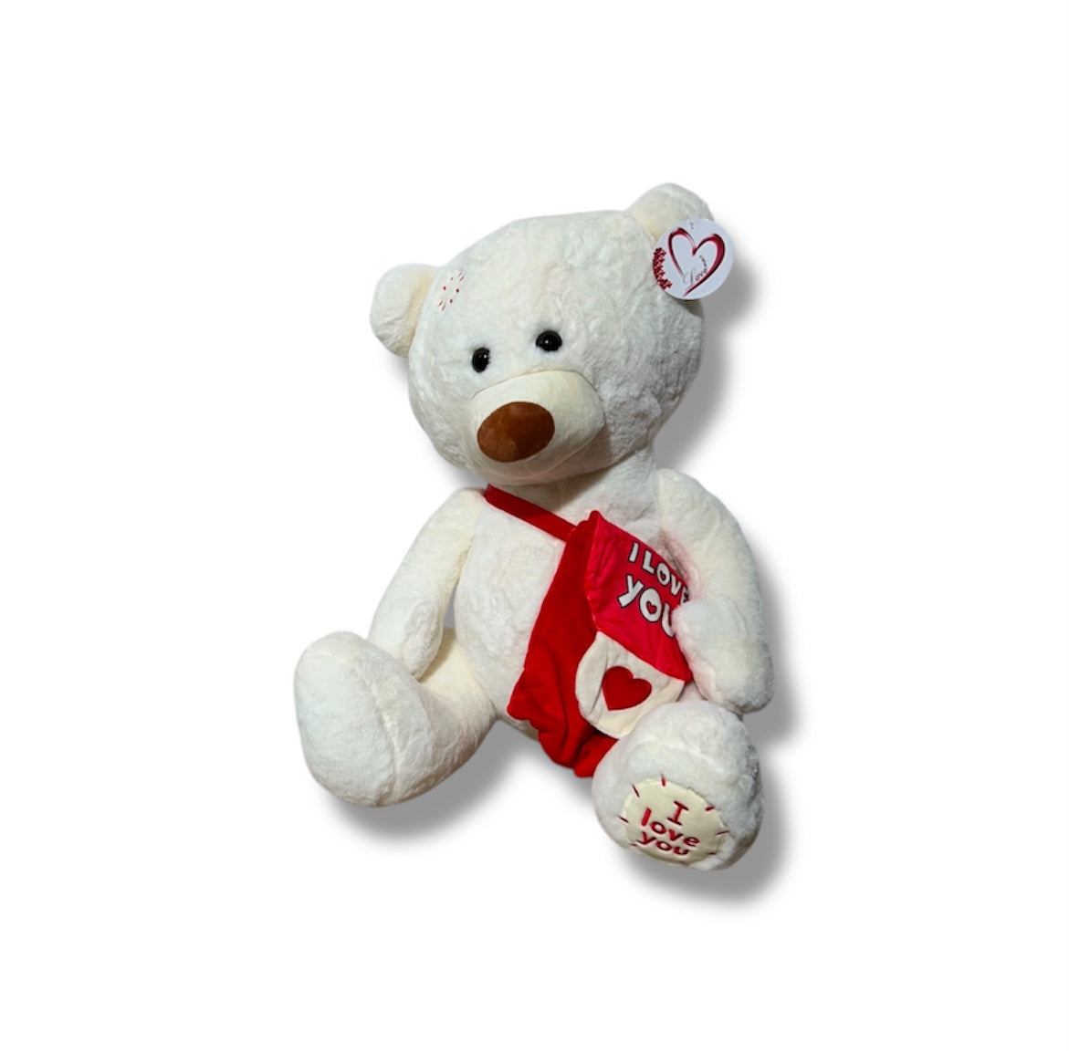 Orso peluche con borsa 55cm