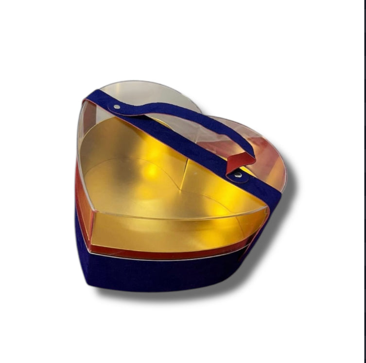 Scatola plastica e tessuto 20x20x14cm