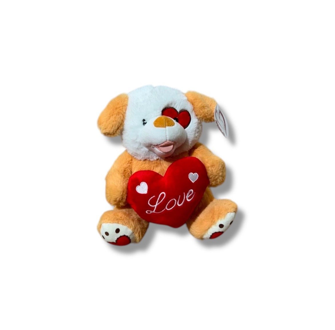 Orso peluche con cuore (2pz 25cm)