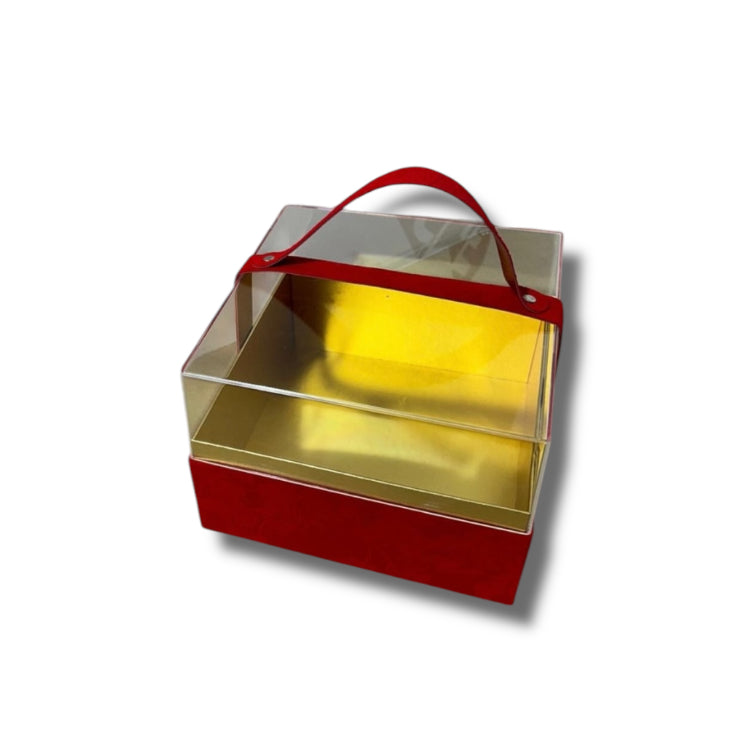Scatola plastica e tessuto 20x20x14cm