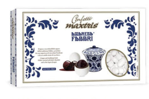 CONFETTI MAXTRIS con AMARENA FABBRI colore BIANCO 1kg