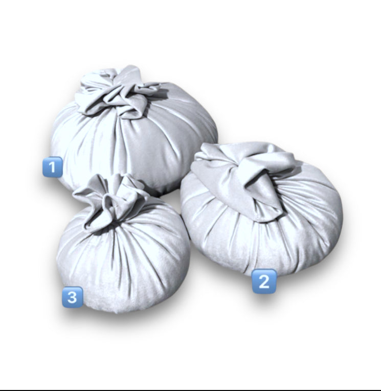 Pouf in velluto