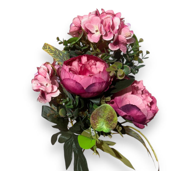 Mazzo frontali peonie/ortensie 46cm