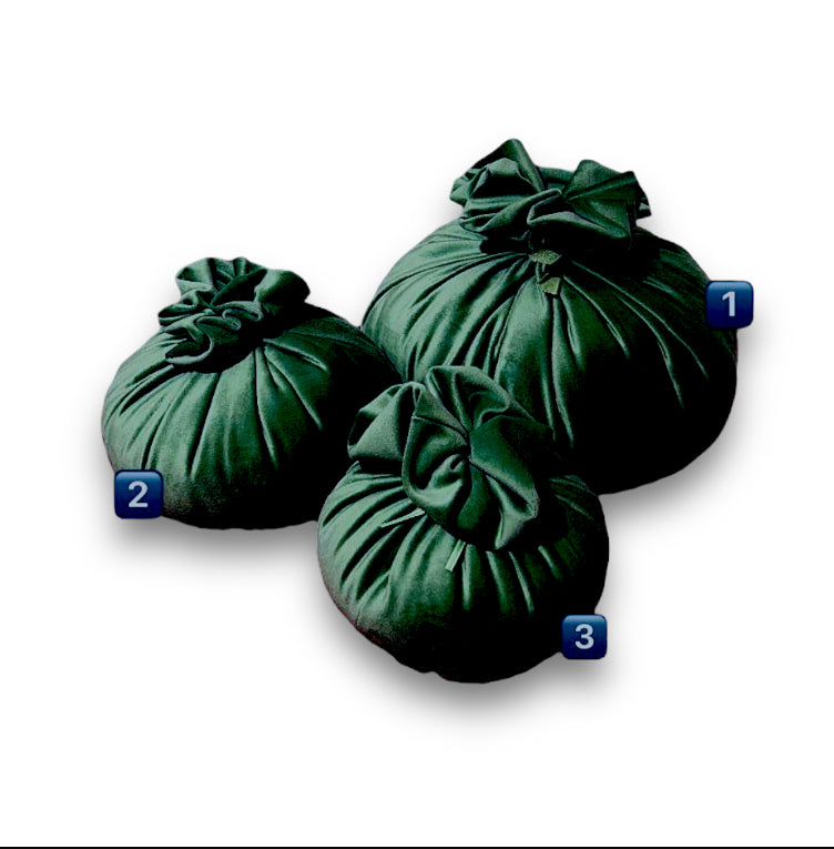 Pouf in velluto