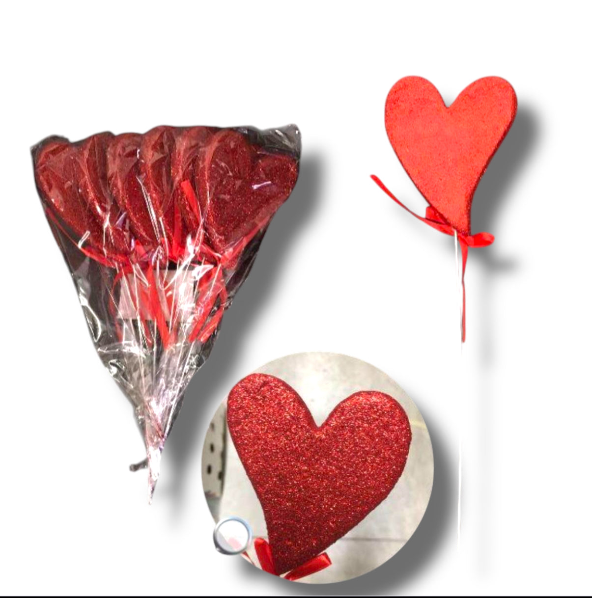 Pick cuore 10x8x1,5cm (6pz)