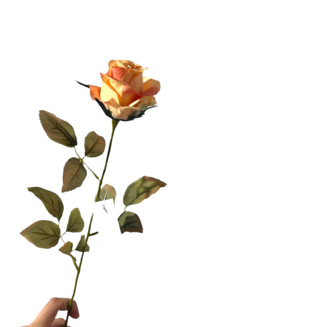Autumn single rose artificiale