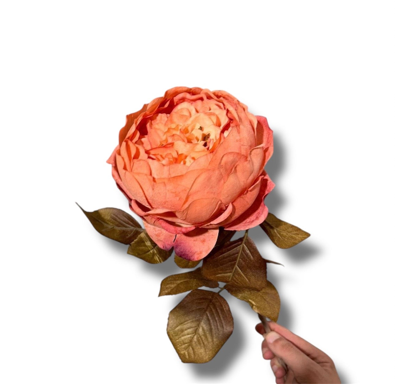 Single rose spray 63cm