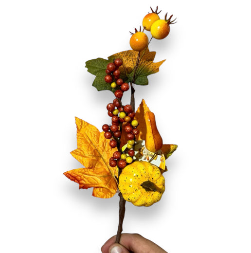 Rametto con decorazioni autunnali 35cm