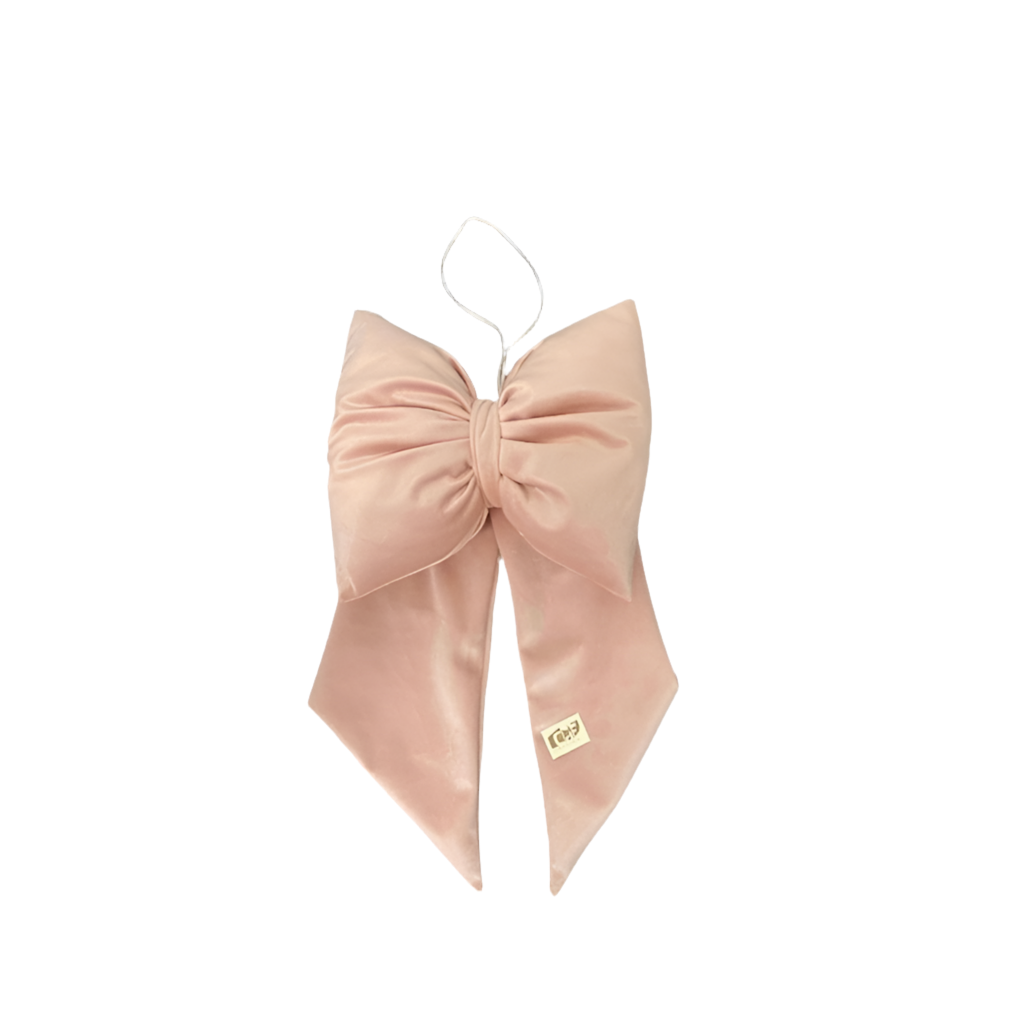Fiocco velluto rosa cipria