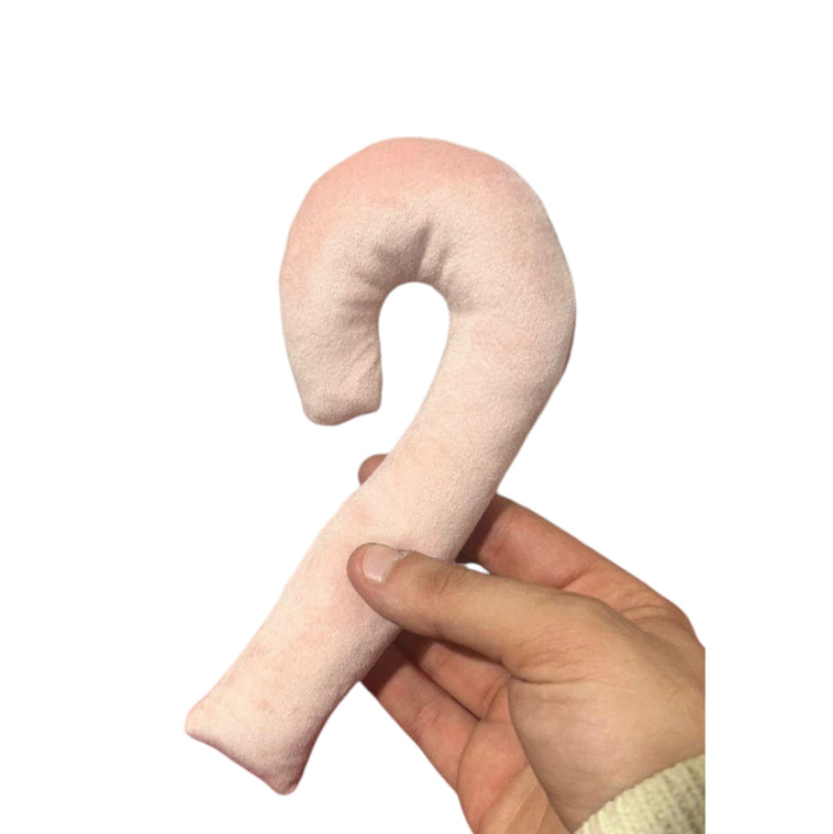 Bastoncino candycane in velluto