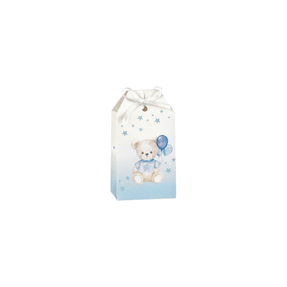Scatola Tag Orsetto Celeste – Confezione da 10 pz – 5,5x3,5x10 cm