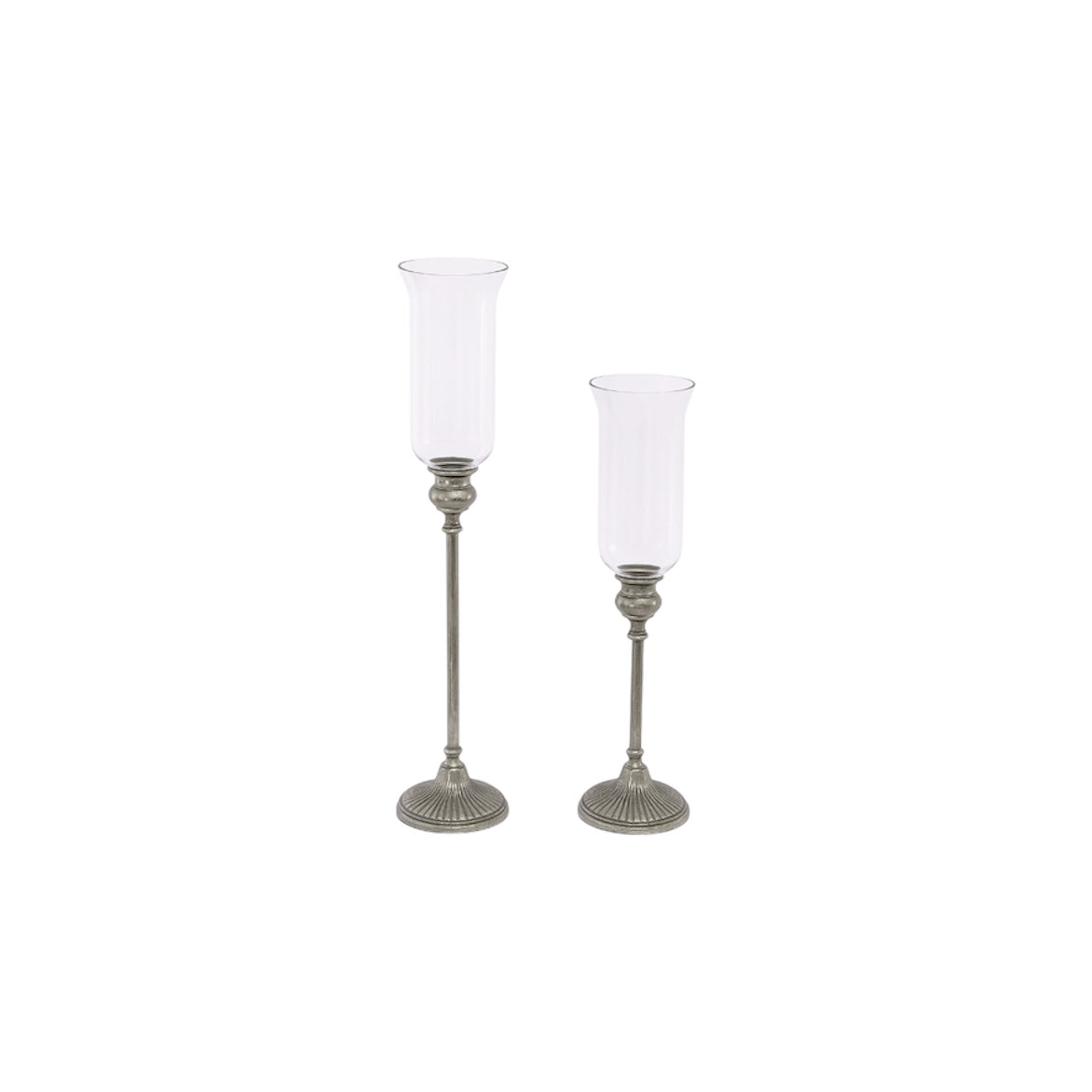Holder Pisa in metallo color peltro – H70 e H50 cm