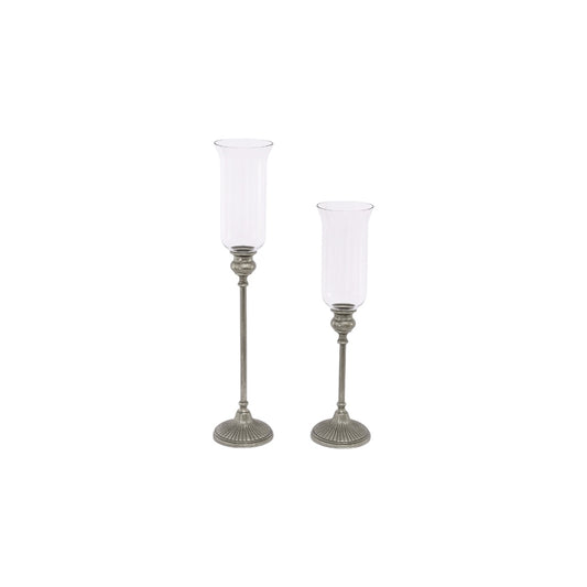 Holder Pisa in metallo color peltro – H70 e H50 cm