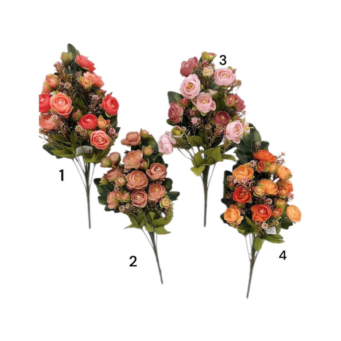 Mazzo frontale Ranuncoli x9 – H 41 cm