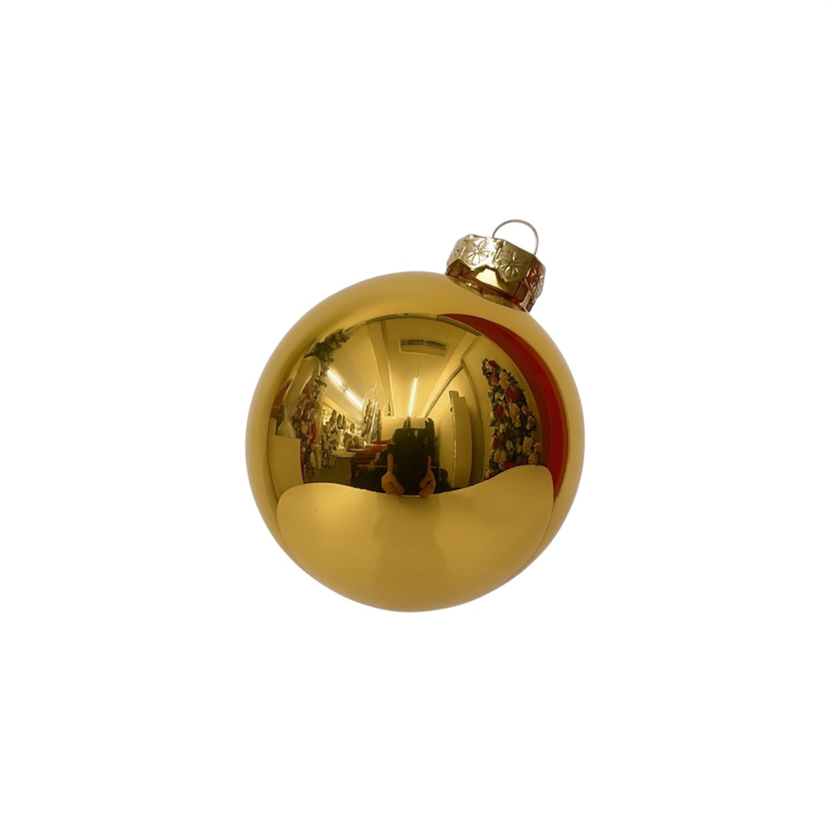 Conf. Sfere in vetro per albero di Natale gold