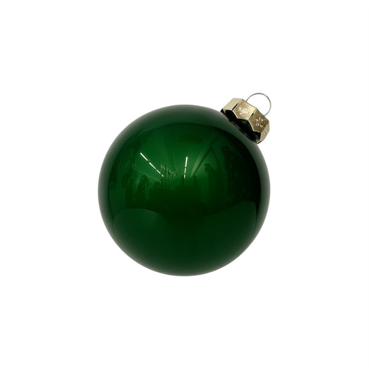 Conf. Sfere in vetro per albero di Natale green