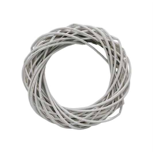 Ciambella decorativa in legno Ø25 cm – Bianco