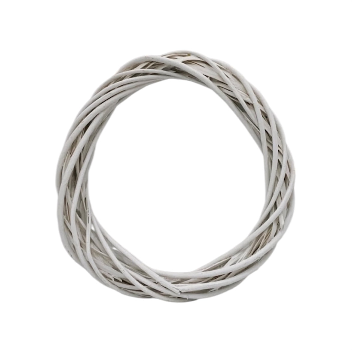 Coroncina in vimini bianca Ø30 cm