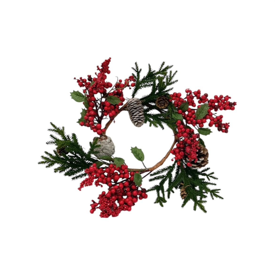 Corona bacche e pino