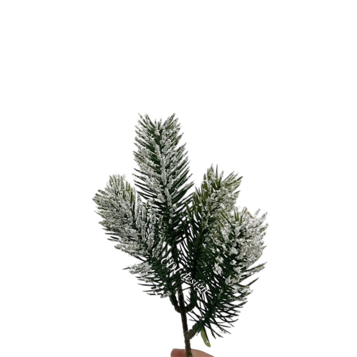 Ramo Pine Pick con Neve – 28 cm (effetto ghiacciato)