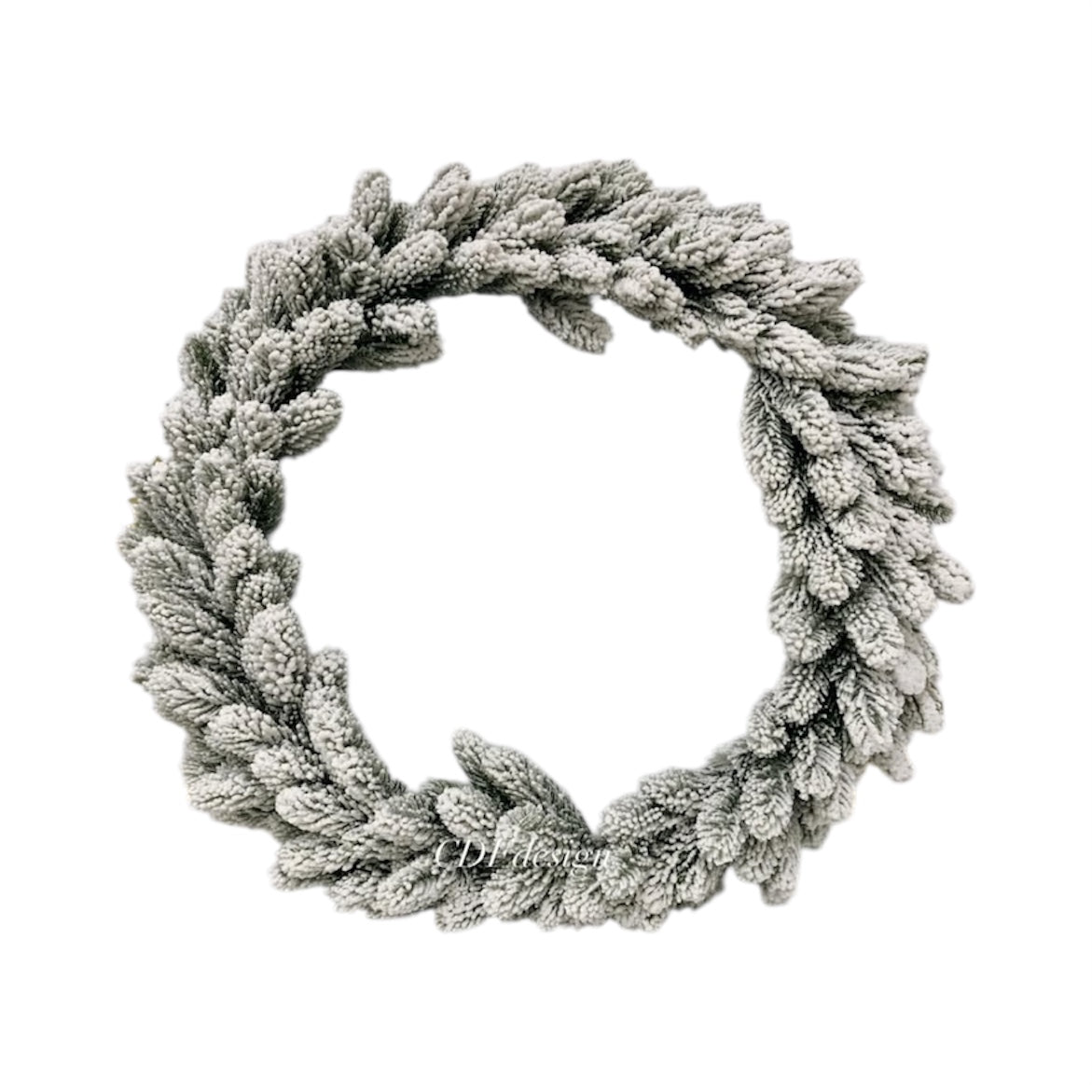 Corona Pino PE Innevata – Diam. 80 cm