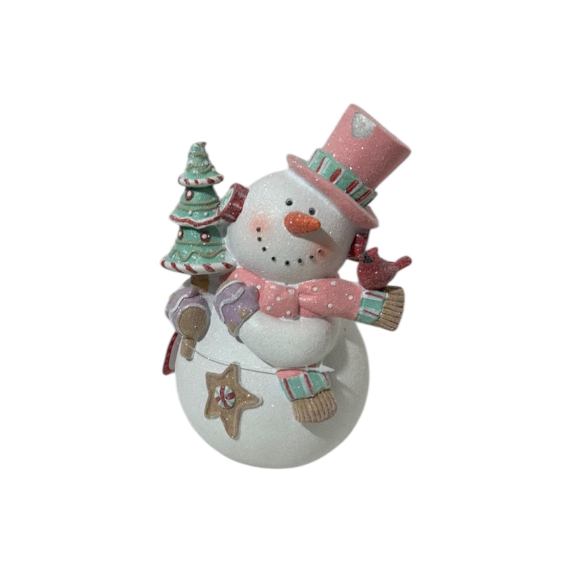 Pupazzo di neve in poliestere 14×10×22 cm