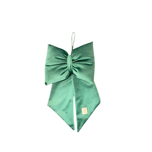 Fiocco velluto verde bosco - Mamà Lah