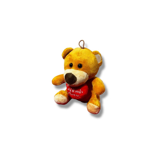 Peluche orao con cuore (3pz) H16cm