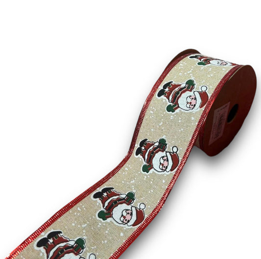 Nastro funny Santa mm63x10mt