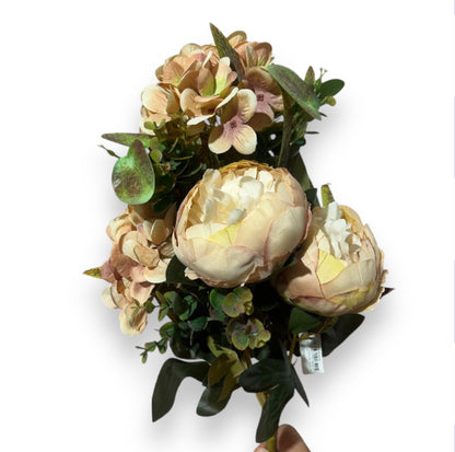 Mazzo frontali peonie/ortensie 46cm