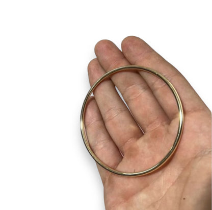 (9pz) Cerchio decorativo metallo D.6,5cm