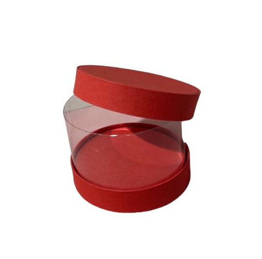 Scatola rotonda carta/PVC (10pz)