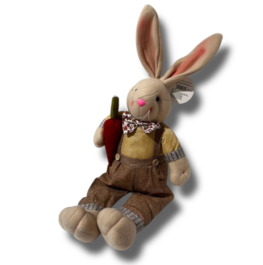 Coniglio seduto in tessuto 65cm