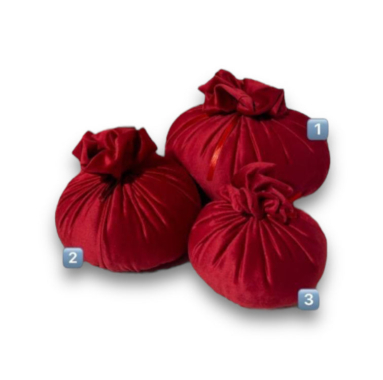 Pouf in velluto