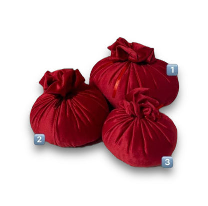 Pouf in velluto