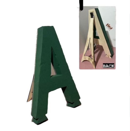 Lettera artigianale in spugna (H.48cm Lunghezza Max 33cm)