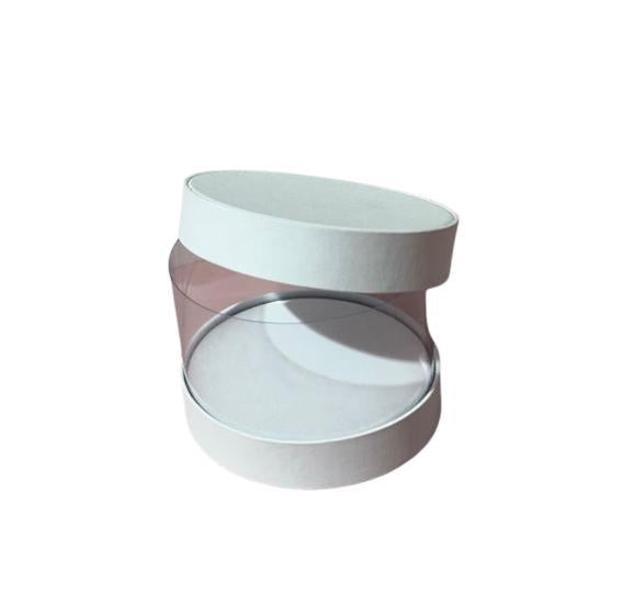 Scatola rotonda carta/PVC (10pz)