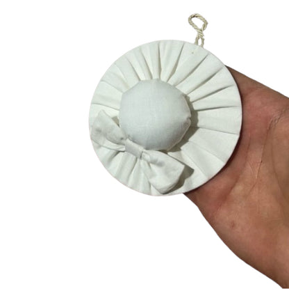 Cappello decoro in cotone D.10cm (6pz)