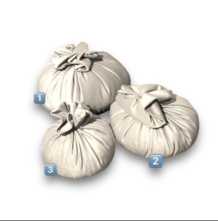 Pouf in velluto