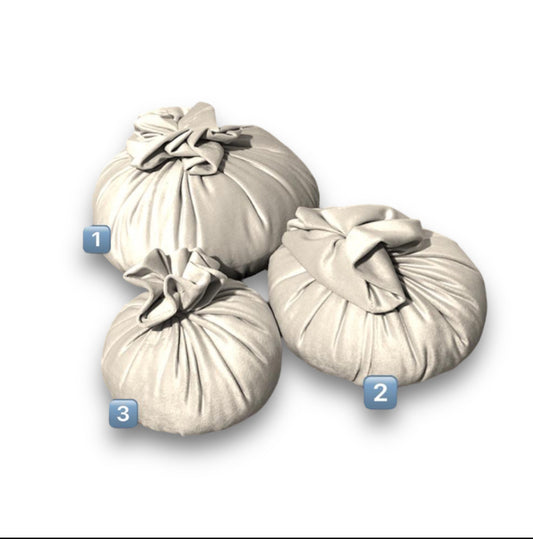 Pouf in velluto