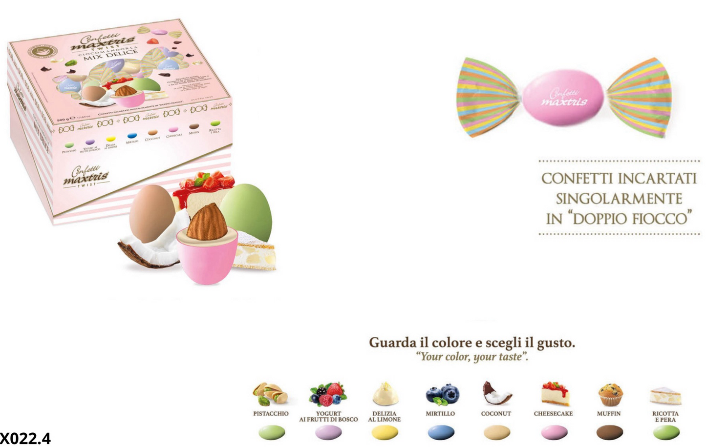 Confetti Maxtris twist rossi 100g