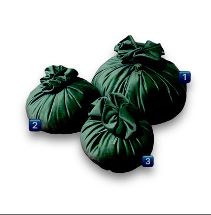 Pouf in velluto