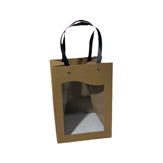 Borsina di carta con finestra 10pz