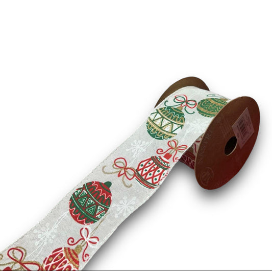 Nastro XMas balls mm63x10mt