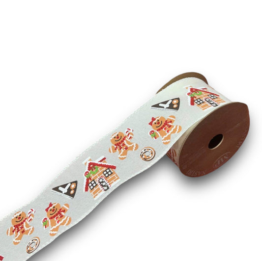 Nastro gingerbread man mm63x10mt