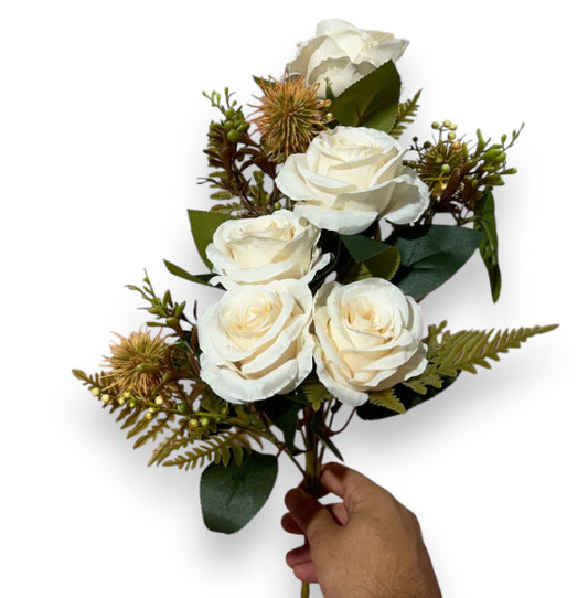 Mazzo frontale rose 42cm